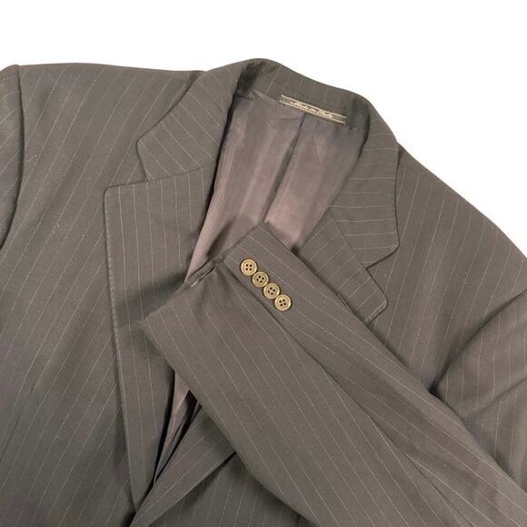 Ermenegildo Zegna Men’s 54L Trofeo Wool Blazer Navy Italian Sport Coat Cupro